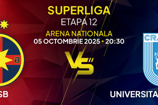 fcsb universitatea craiova 5 octombrie superliga etapa 12